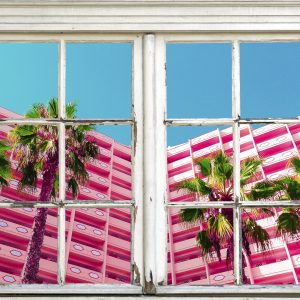 Wandsticker QUEENCE “Hotel”, rosa, B:40cm H:60cm…